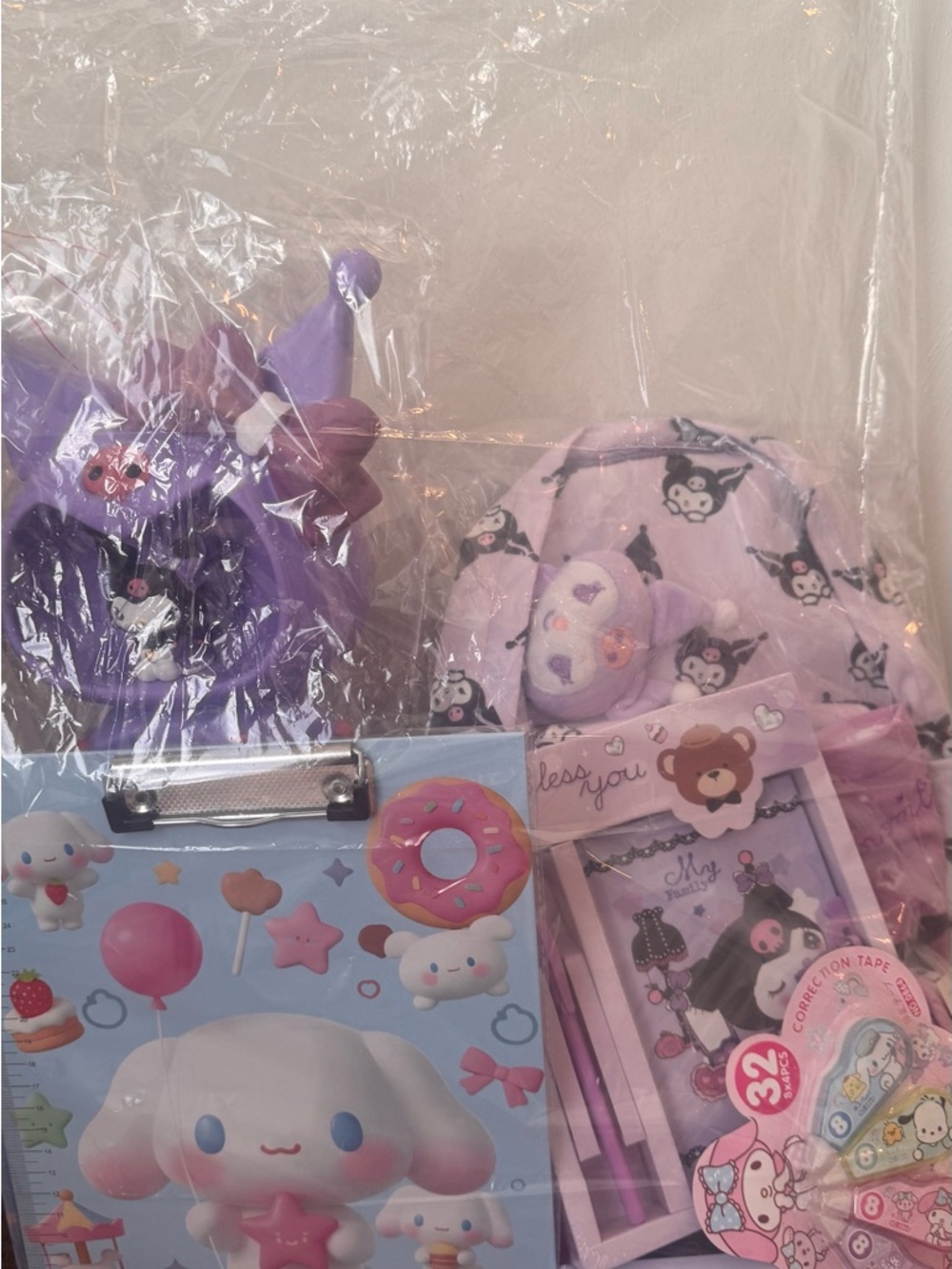 Purple Sanrio Cinnamoroll & Kuromi 
Marcee gift for little princess
